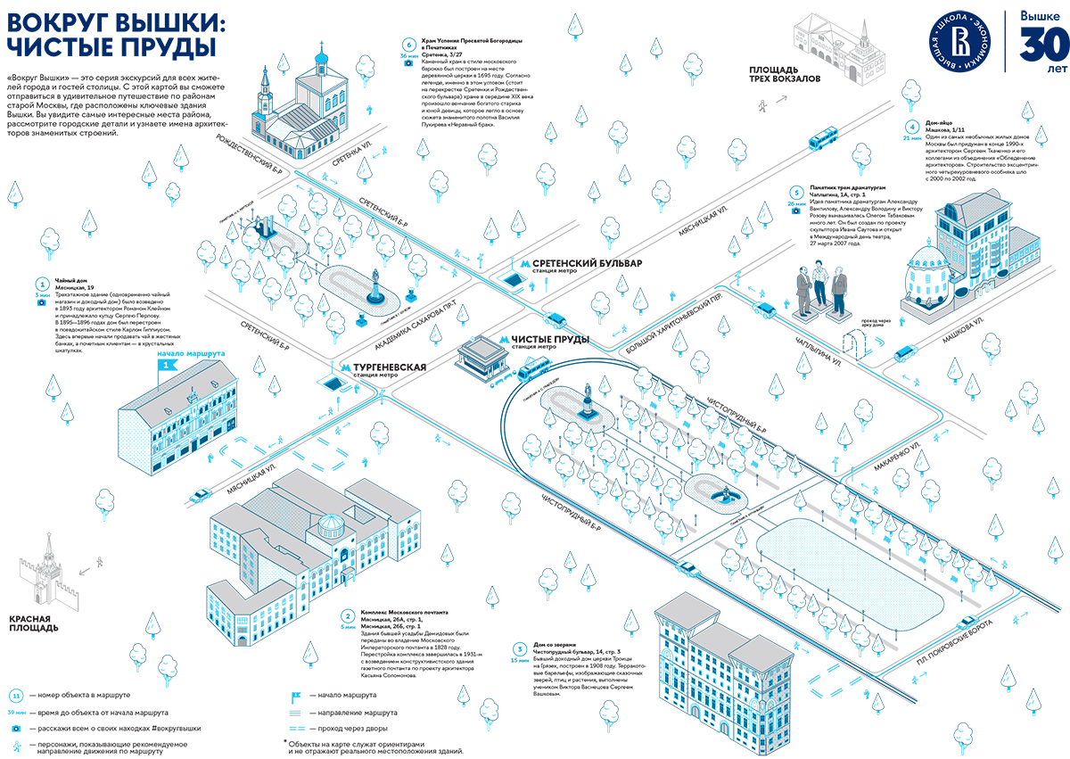 Вокруг Вышки: Чистые пруды – Вокруг Вышки. Экскурсии вокруг Высшей школы  экономики – Национальный исследовательский университет «Высшая школа  экономики»